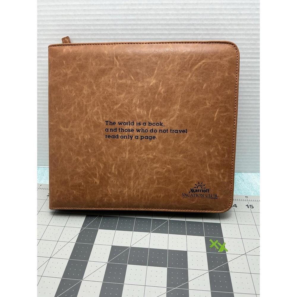 Marriott Vacation Club Document Holder Organizer Souvenir Brown Colored